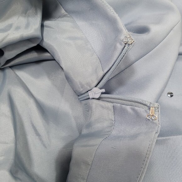 NWD Ann Taylor Blue Silk Sequin Bead Embellished Lined Pants Size 2 (26x28.5) - Picture 16 of 16